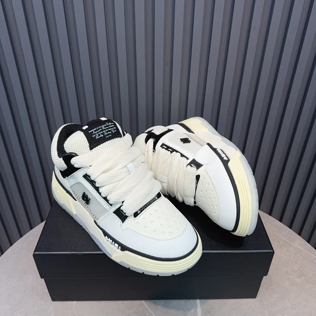 Men's shoes 💰660💰 AMIRI AMIRI trendy brand hot sale 🔥 Available all year round, couples 💑 Official website synchronization Imported fabrics 1⃣️ vs 1⃣️ replica, original factory special original sole, 35-45 (45. non-refundable)